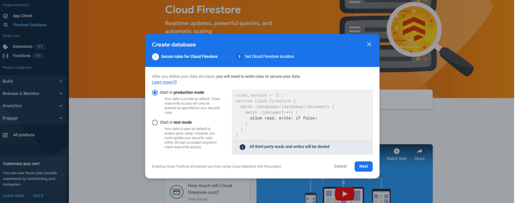 Firestore Database